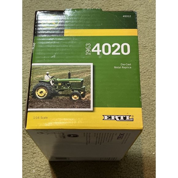 New! ERTL John Deere 1963 4020 Diesel Tractor w/Cab 1/16  Die-cast  #45312 Misb! - Picture 5 of 7